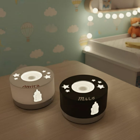 Personalisiertes Nachtlicht, Stilllicht, Wickellicht mit Wunschnamen